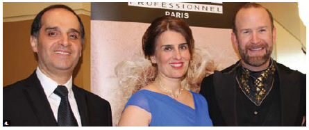 This year’s Loft Gala, in support of the Ottawa Regional Cancer Foundation, featured a Lebanese fashion designer. From left, Sami Haddad, Lebanese chargé d'affaires, his wife, Nadia, and event CEO Bruno Racine. (Photo: Ülle Baum)