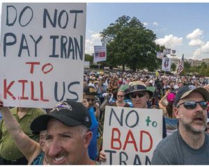 A landmark nuclear non-proliferation treaty regime dates back to 1968. It has slowed the spread of nuclear weapon states, but it has not brought proliferation to a standstill. The protest pictured above took place in Washington, D.C.