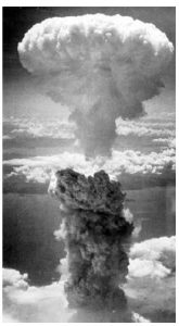 The Japanese attack on Pearl Harbor prompted the U.S. bombing of Nagasaki, an  historical example of nuclear attack. (Photo: Charles Levy from one of the B-29 Superfortresses used in the attack.)