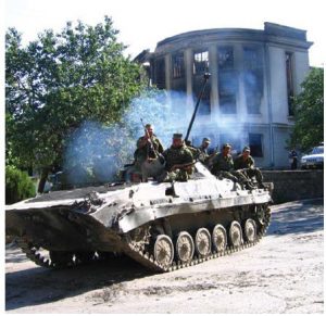 A Russian BMP-2 in South Ossetia during the 2008 South Ossetia War between Georgia and Russia. (Photo: Yana Amelina)