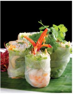 Vietnamese cooks wrap almost anything. These are their legendary salad rolls which are, in this case, rice paper wrapped around shrimp, vermicelli noodles and vegetables. (Photo: © Visionsi | Dreamstime)