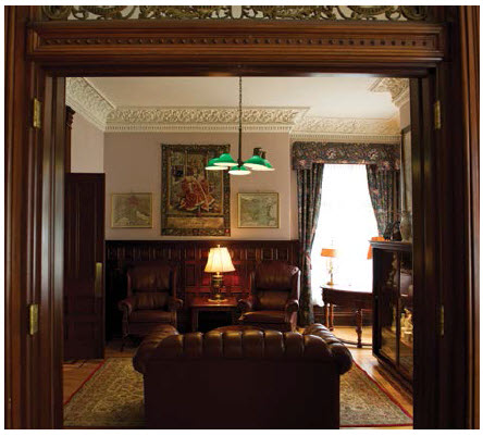 The home features two large receiving rooms for diplomatic receptions, which the ambassador frequently hosts. (Photo: Ashley Fraser)