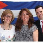 Cuban Ambassador Julio Garmendia hosted a farewell for minister-counsellor Deborah Ojeda. From left: Garmendia, Ojeda, consul Mailin Garcia and her husband Abel Colin. (Photo: Ülle Baum)