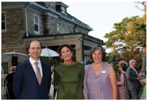 The Ottawa Symphony Orchestra's Fête Champêtre took place at the residence of Italian Ambassador Claudio Taffuri. From left, Fabrizio Nava, minister-counsellor at the embassy of Italy, Maria Enrica Francesca Stajano and Kate Holmes, general manager of the symphony. (Photo: Ülle baum)