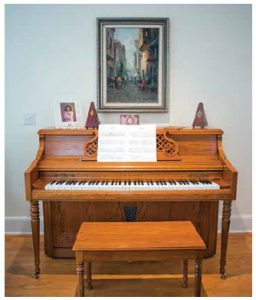 When they leave Canada, the ambassadorial couple will take a 28-year-old Mediterranean-style piano they bought on Kijiji for their daughter. (Photo: Ashley Fraser)