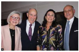 Italian Ambassador Claudio Taffuri hosted a dinner at his home to celebrate the International Week of Italian Cuisine. From left: Beverley McLachlin, her husband, Frank McArdle, Maria Enrica Francesca Stajano and Taffuri.  (Photo: Ülle Baum)