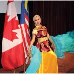 To commemorate the 60th Anniversary of Malaysia-Canada relations, Malaysian High Commissioner Aminahtun Binti Hj A Karim, and her husband, A.G. Shaharudin, hosted a Taste of Malaysia event at Cadieux Auditorium, Global Affairs Canada. Dancer Isfarisha Sakina, of Singapore's Sri Warisan group, performed. (Photo: Ülle Baum)