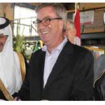 Saudi Arabia’s national day took place at Lansdowne Park. From left: Ambassador Naif Alsudairy, Ottawa Mayor Jim Watson and Abdulaziz bin Salamah, adviser to the Saudi minister of culture and information. (Photo: Ülle Baum)