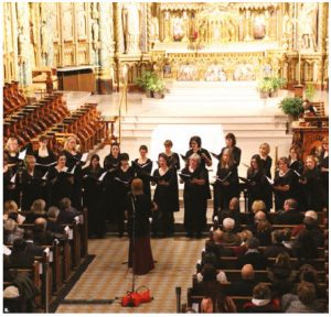 The delegation of the European Union and the diplomatic missions of the EU members presented the 10th Anniversary Christmas concert at Notre-Dame Cathedral Basilica. It featured the Hypatia’s Voice Women’s Choir conducted by Laura Hawley. (Photo: Ülle Baum)