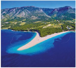 Zlatni Rat (Golden Cape) Beach on Brac Island in the Dalmatians offers a whole other dimension to Croatian tourism opportunities. (Photo: PAUL PRESCOTT, CROATIAN NATIONAL TOURIST BOARD)