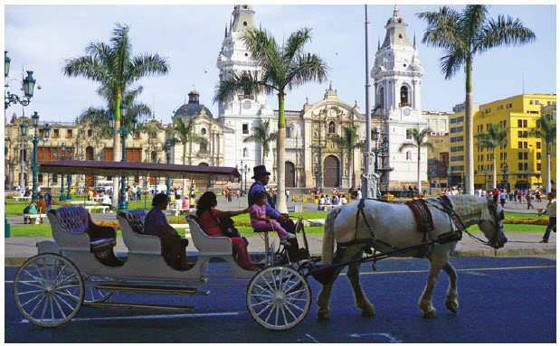 Lima, Peru, whose Plaza des Armas, shown here, is the birthplace of the city, has four popular beaches, a vibrant culinary scene and many cultural gems. (Photo: Art DiNo)