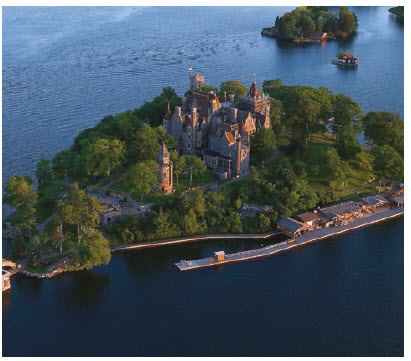 Boldt Castle on the Thousand Islands was built by U.S. millionaire George C. Boldt for his wife, Louise. When she died suddenly in her early 40s, he abandoned the project and never returned. (Photo: Courtesy of Boldt Castle)