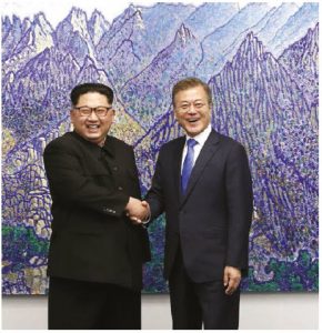 As North Korean President Kim Jong-un, left, and South Korean President Moon Jae-in attempt to settle their differences, one can learn about Kim’s repressive regime in Paul French’s new book, North Korea, State of Paranoia. (Photo: Cheongwadae, Blue House)