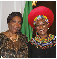 Africa Day took place at the Château Laurier hotel. From left: Zimbabwean Ambassador Florence Chideya and South African High Commissioner Sibongiseni Dlamini-Mntambo. (Photo: Ülle Baum) 