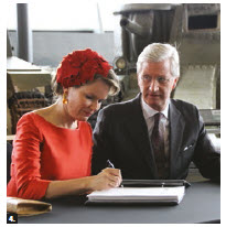 Belgian King Philippe and Queen Mathilde were in Canada for a state visit to Ottawa, Toronto and Montreal. They signed the guest book at the National War Museum. (Photo: Ülle Baum) 