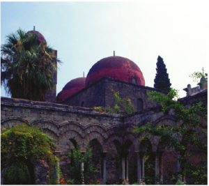 San Giovanni degli Eremiti (St. John of the Hermits) is a church in Palermo, Sicily, whose origins date back to the 6th Century. For a time, after the Islamic conquest of Sicily, it became a mosque and was later returned to the Christians under Roger II of Sicily.  (Photo: ENTE NAZIONALE ITALIANA TURISMO)