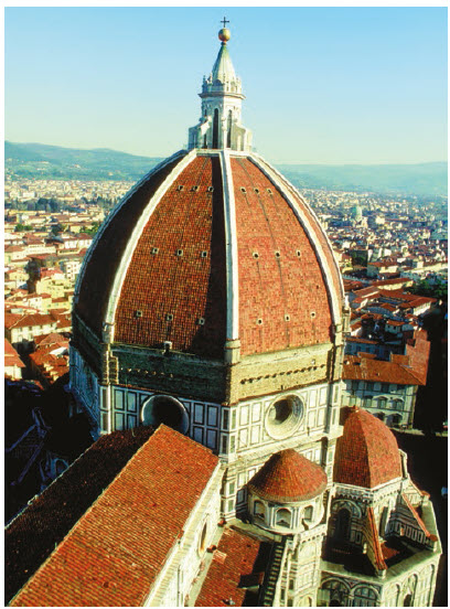 When it was built, beginning in 1420, the Brunelleschi dome of the Florence Duomo was the largest dome in the world.  (Photo: ENTE NAZIONALE ITALIANA TURISMO)