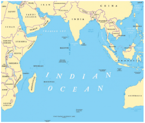 As more Chinese navy warships complete patrols in the far seas, it may not be long before one of the country's new aircraft carriers crosses the Indian Ocean (shown on the map above) and anchors in the harbour of Djibouti. (Photo: © Peter Hermes Furian | Dreamstime.com)