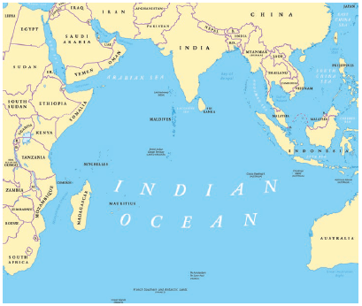 As more Chinese navy warships complete patrols in the far seas, it may not be long before one of the country’s new aircraft carriers crosses the Indian Ocean (shown on the map above) and anchors in the harbour of Djibouti. (Photo: © Peter Hermes Furian | Dreamstime.com)