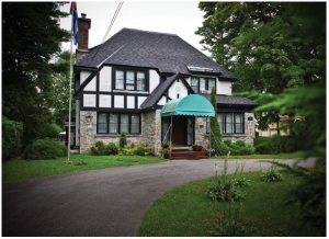 The 1940s Tudor Revival-style residence of the Cuban ambassador sits on Rockcliffe Park's leafy Acacia Avenue and was built in the 1940s. (Photo: Ashley Fraser)