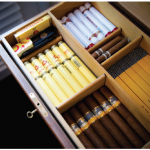 The ambassador's husband has a fine selection of Cuban cigars in his humidor. (Photo: Ashley Fraser)