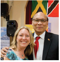 The Indo-Caribbean Organization of Ottawa held its annual Indo-Caribbean Cultural Show at St. Joseph’s Parish Hall. Shown are Trinidad and Tobago High Commissioner Garth Chatoor and MP Mona Fortier. (Photo: Yasmin Asgarali) 
