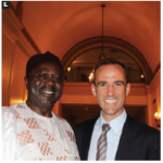 A celebration of Cameroon's national day took place at the Fairmont Château Laurier. From left: Cameroon High Commissioner Solomon Anu'A Gheyle Azoh-Mbi and MP Matt DeCoursey, parliamentary secretary for foreign affairs. (Photo: Ülle Baum)