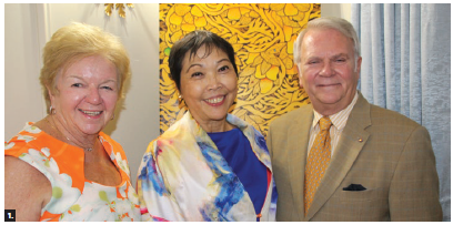 Philippine Ambassador Petronila P. Garcia hosted a fundraising concert and dinner for 20 at her residence in support of the Friends of National Arts Centre Orchestra (FNACO). From left: Suzanne Gumpert, first vice-president of FNACO; Garcia; and Albert Benoit, president of FNACO. (Photo: Ülle Baum)