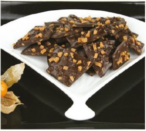 Crunchy Toffee Chocolate Bark is a tasty way to wind down a meal. (Photo: Larry Dickenson)