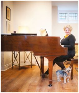 Pride of place is occupied by a Heintzman piano that belongs to the residence and has been restored.  (Photo: Ashley Fraser)