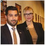 To mark the 75th anniversary of the rescue of Bulgarian Jews from deportation to Nazi death camps, the Embassy of Bulgaria hosted an exhibition. Ambassador Svetlana Sashova Stoycheva-Etropolski, right, is shown with Seena Akhtari, senior desk officer for Eastern Europe at Global Affairs Canada. (Ülle Baum)