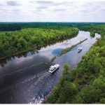 You can travel down the Rideau River between Smiths Falls and Kingston in a boat you rent from Le Boat. They will sleep between 5 and 12 and sport top decks and barbecues. (Photo: Courtesy of Le Boat)