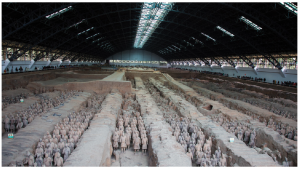 Perhaps the most intriguing attraction in China is the Museum of Qin Terracotta Warriors and Horses, 45 kilometres east of Xi’an. (Photo: Jmhullot)