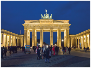Tourists from all over the world visit Germany and 37.5 million took it in in 2017. Shown here is Berlin's Brandenburg Gate, which was built in 1791 and became symbolic of a divided Germany when it was closed off by the erection of the Berlin Wall.  (Photo: Pedelecs)