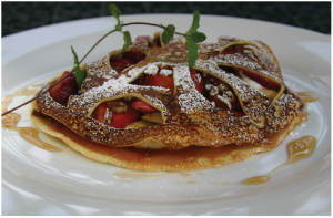 Fruit-filled crêpes make a nice dessert or a fancy breakfast for special guests. (Photo: Larry Dickenson)