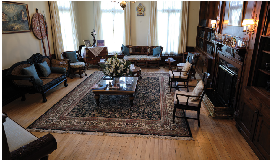 This large room faces Strathcona Park and serves as the principal reception room when the high commissioner entertains. (Photo: Dyanne Wilson)