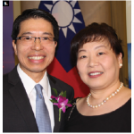 Taiwan Night 2019 took place at the Fairmont Château Laurier. Shown are Taipei Economic and Cultural Office Representative Winston Wen-yi Chen and his wife, Sylvia Pan. (Photo: Ülle Baum)