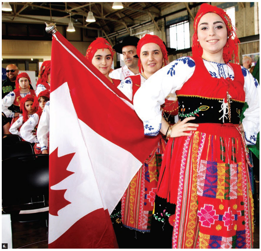 To mark Europe Day, the Delegation of the EU and the embassies of several EU member nations hosted a day-long cultural fair at Lansdowne Park. Raizes de Portugal, a local dance group, performed at the Horticulture Building. (Photo: Ülle Baum)
