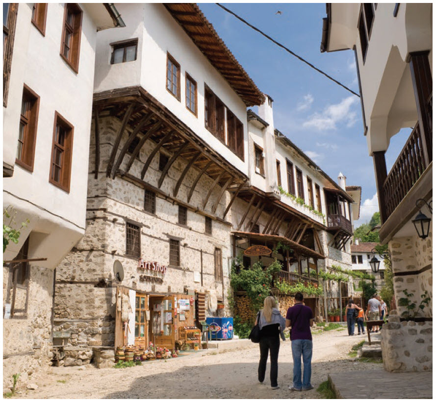 A total of 96 of Melnik's buildings are cultural monuments and its population is just 385 people.  (Photo: Ministry of Tourism Bulgaria)