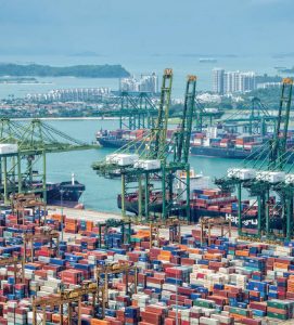 Ports are one of the biggest facilitators of trade and this one, the Port of Singapore, is one of the world’s largest. (Photo: Delstudio | Dreamstime.com)