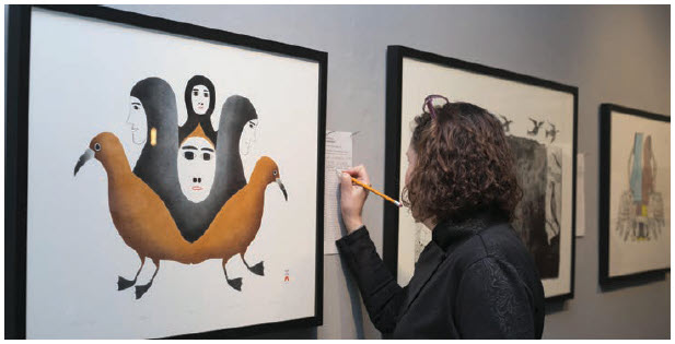 SAW Gallery holds its SKETCH fundraiser Feb. 14. Artists, illustrators and designers from Canada and around the world support the event to benefit the artist-run centre.  (Photo: Guy L’Heureux)