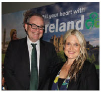 Tourism Ireland hosted group workshops in the Canadian Museum of Nature. From left: Irish Ambassador Jim Kelly and marketing manager Dana Welch. (Photo: Ülle Baum)