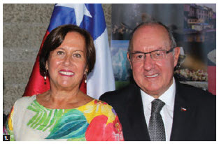 To celebrate the 209th anniversary of the independence of Chile, Ambassador Alejandro Maricio and his wife, Maria Cecilia Beretta, hosted a reception at Ottawa City Hall. (Photo: Ülle Baum)