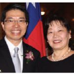 Winston Wen-yi Chen, representative of the Taipei Economic and Cultural Office, and his wife, Sylvia Pan, hosted a 108th national day reception at the Fairmont Château Laurier Hotel. (Photo: Ülle Baum)
