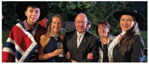 From left, Brendon Ridgewell, Sonia Diaz (CCWA president), Ambassador Alejandro Marisio Cugat, Kimena Nanculeff (CCWA vice-president), Sissy Ridgewell (CCWA social relations co-ordinator.) (Photo: Niloo Madani)