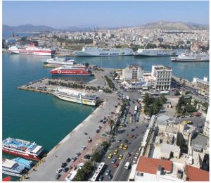 Chinese shipping giant, COSCO, has taken the controlling share of the Greek port of Piraeus, above. In the past decade, Chinese companies have acquired controlling shares in 13 European ports. (Photo: Nikolaos Diakidis)