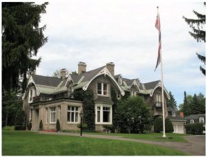 The massive stone Gothic Revival home inhabited by Norwegian Ambassador Anne Kari Hansen Ovind and her husband, Tom, is set up on a hill in Rockcliffe Park, overlooking the grounds of Rideau Hall. (Photo: compliments of the embassy of Norway)