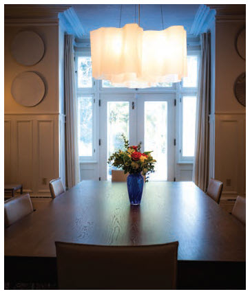 The ambassador's dining room seats 18 comfortably. (Photo: Ashley Fraser)