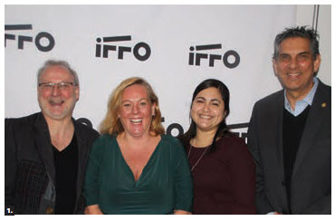 The launch of the new International Film Festival of Ottawa (IFFO) took place at the Ottawa Art Gallery. From left: Tom McSorley, executive director of the Canadian Film Institute, Ontario Culture Minister Lisa MacLeod, Areadna Quintana Castaneda, cultural attaché from the Embassy of Cuba and Costa Rican Ambasssador Mauricio Ortiz Ortiz. The IFFO was to take place March 25 to 29. (Photo: Ülle Baum) 