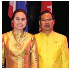 To celebrate Thailand’s National Day and the birthday of the late King Bhumibol Adulyadej, Thai Chargé d’Affaires Thanapol Wang-Om-Klang and his wife, Kotchason Wang-Om-Klang, hosted a reception at the Canadian War Museum. (Photo: Ülle Baum) 